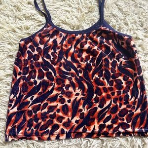 animal print basic tank